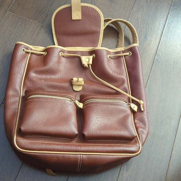 Vintage ACE JAPAN Leather Backpack - Picture 3 of 15
